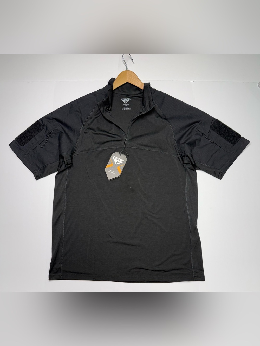 Condor Short Sleeve Combat Shirt Black 1/4 Zip Men’s Size XXL Combat Shirt NWT